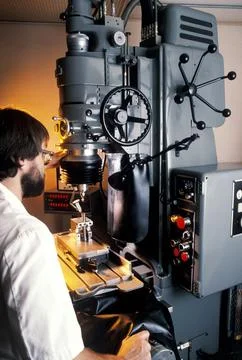 Machine operator. Stock Photos