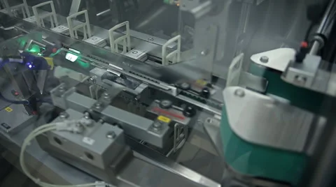 A machine for packing batches of drugs Stock Footage 66890132