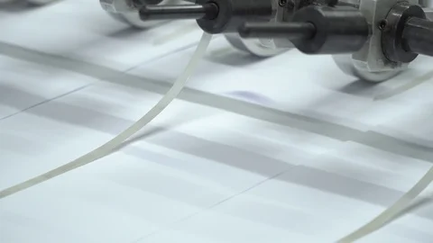 Machine paper Video stock 118092997