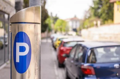Machine parking Stock Photos