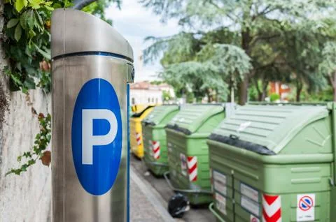 Machine parking Stock Photos