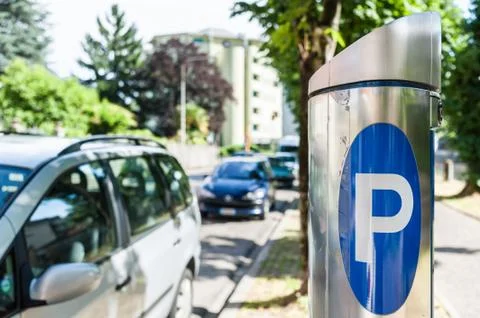 Machine parking Stock Photos