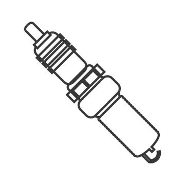 Machine part car design Stock Illustration