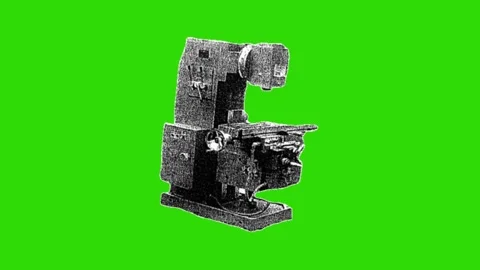 Machine parts motion green screen loop footage. Stock Footage 336814070