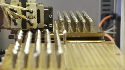 Machine picking up screw 5 Stock Footage 91841697