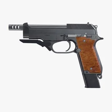 Machine Pistol Beretta 93R 3D Model 3D Model
