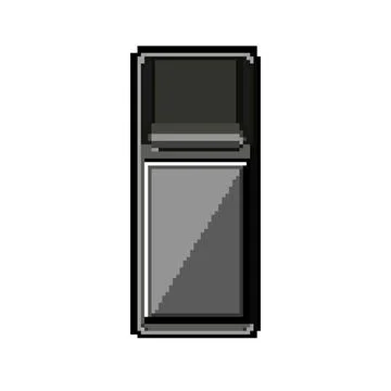 Machine pos terminal pixel art vector illustration Stock Illustration