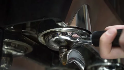 The machine pours coffee Stock Footage 159896706