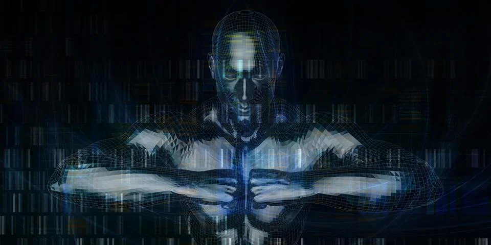 Machine Power Technology Force Determination Abstract Background Stock Illustration