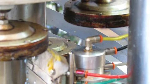 Machine for prepare brigidini Stock Footage 97918279