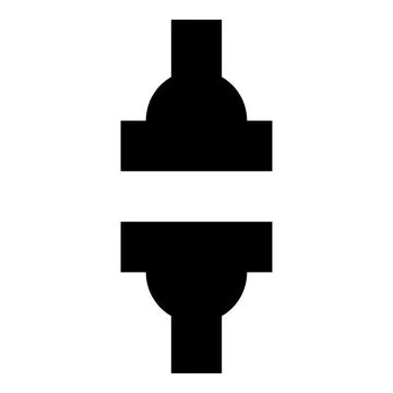 Machine press automatic hydraulic factory industrial icon black color vecto.. イラスト素材