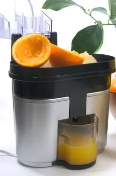 Machine for pressing citrus Stock Photos