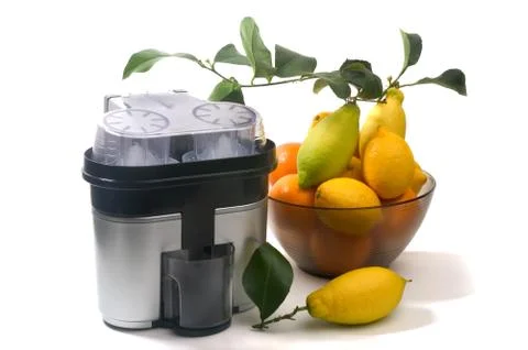 Machine for pressing citrus Stock Photos
