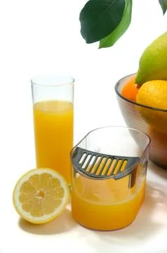 Machine for pressing citrus Stock Photos