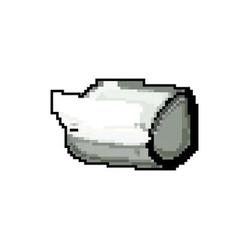 Machine printer paper game pixel art vector illustration Illustrazione stock