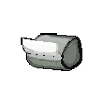 Machine printer paper pixel art vector illustration Stockillustratie