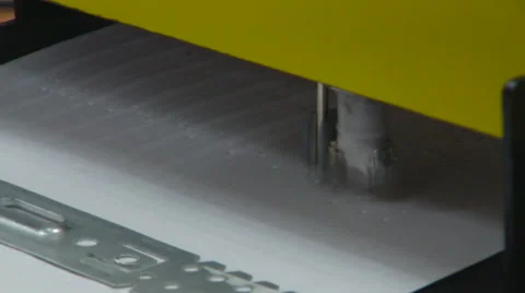 Machine Prints Books For the Blind. Book Braille Production. Closeup Stock Footage 62392212