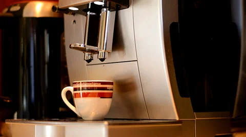 The machine produces coffee 스톡 동영상 36149929