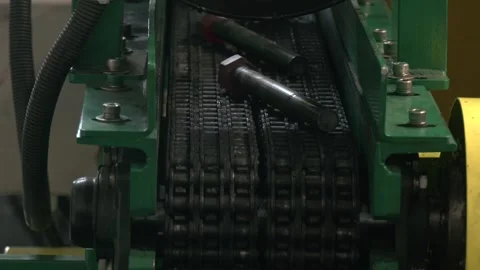 Machine Producing Bolts At The Factory. Stock Footage 336862863