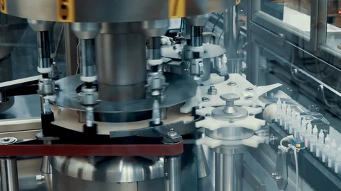 Machine for the production and sorting of a new invented drug in ampoules 動画素材 118691001