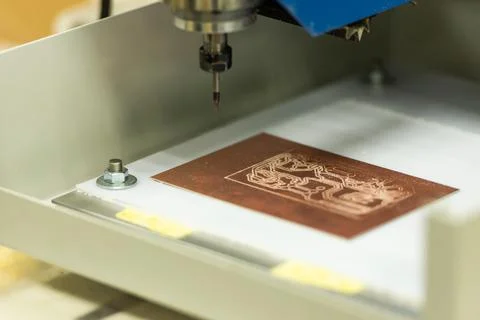 Machine for the production of chips Stock Photos