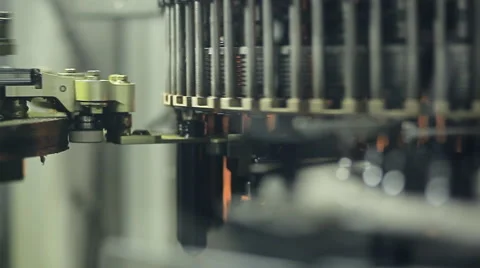 A machine for the production of plastic bottles Stock Footage 63016070