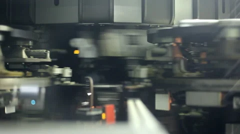 A machine for the production of plastic bottles Stock Footage 63016521