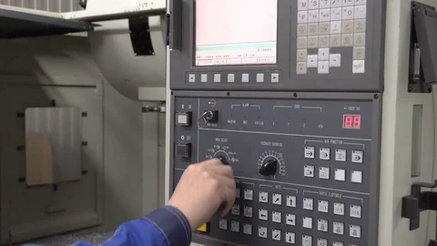 Machine with program control Stock Footage 80241716