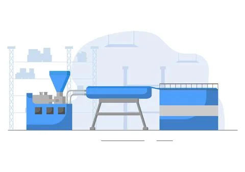 Machine Recycle Process with Trash Organic, Paper or Plastic to Protect the E Ilustración de archivo