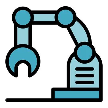 Machine robot icon vector flat Stock Illustration