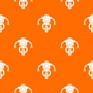 Machine robot pattern seamless イラスト素材