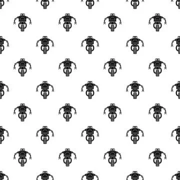 Machine robot pattern vector Illustrazione stock