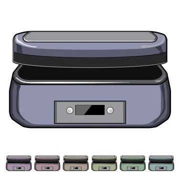 Machine sandwich maker cartoon vector graphic Stock Illustration