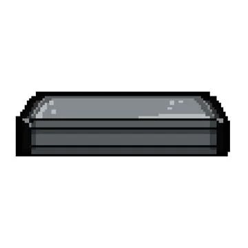 Machine scanner document pixel art vector illustration イラスト素材