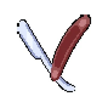 Machine shaver handle pixel art vector illustration Illustration