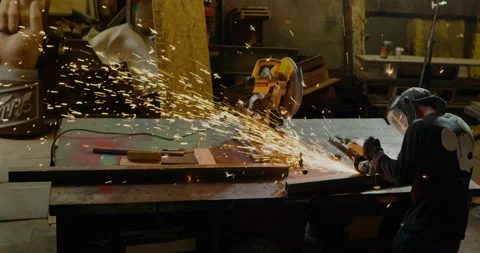 Machine Shop - C4k 60p - Clip 008 Stock Footage 163940249