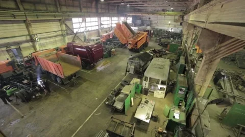 Machine shop Video stock 55546894