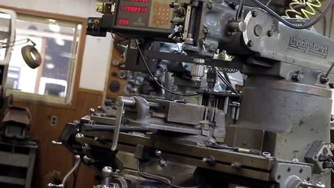 Machine shop Stock Footage 77631328