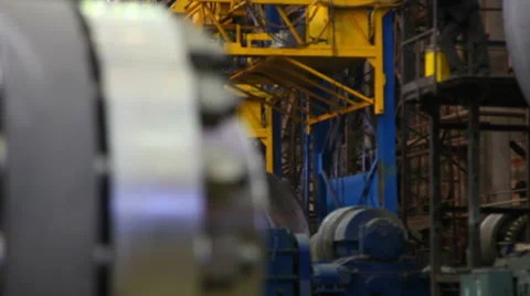 Machine shop of the plant engineering Stock Footage 48991576