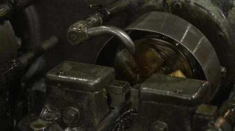 Machine Shop Threading Machine MS of Cutting Head Stock Footage 40936594