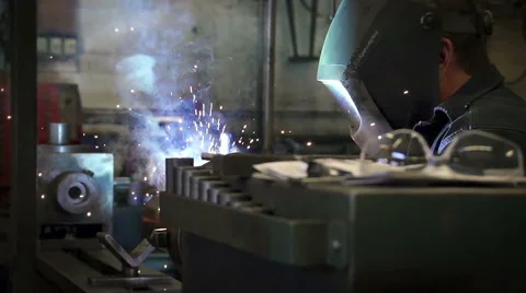 Machine Shop Welding Stock Footage 41478096