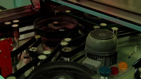 Machine Sorting Mail Automatically in Postal Processing Center Stock Footage 154876225