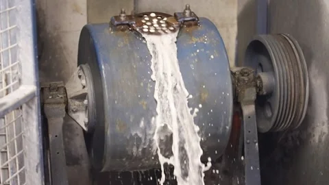 A machine is spraying water Stock Footage 302456773