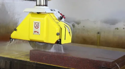 Machine stone cutting. Stock Footage 40000465