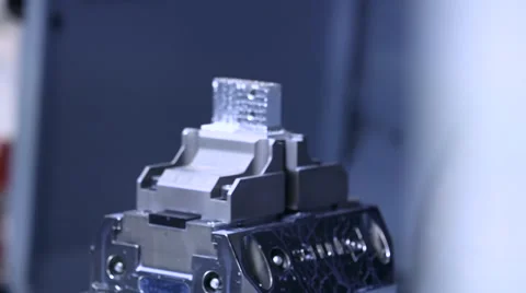 Machine switching object after milling Stock Footage 60443156