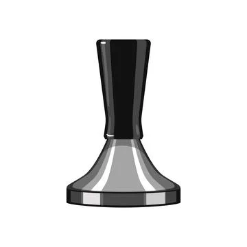 Machine tamper coffee cartoon vector illustration Stock Illustration
