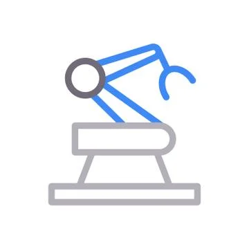 Machine thin line colour icon Stock Illustration