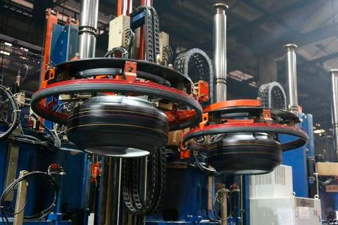 Machine tool and tire Stock Photos