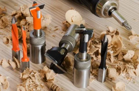 Machine tool cutters and drill bits Foto stock