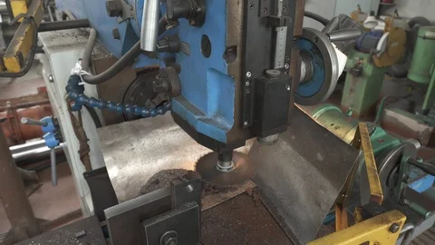 Machine-tool on factory 스톡 동영상 123784373